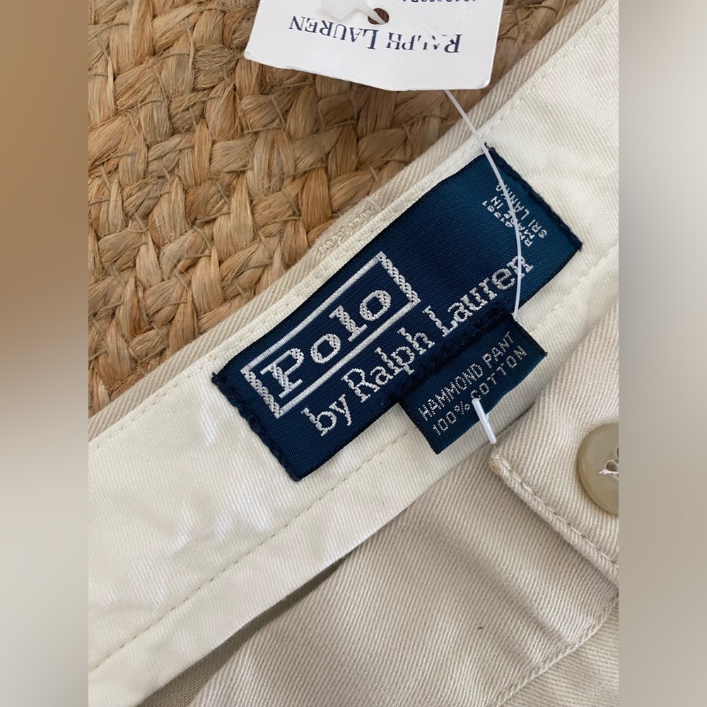 Polo Ralph Lauren Classic Chino Pleated Front The Hammond Pant NWT 38/32 - Picture 4 of 9